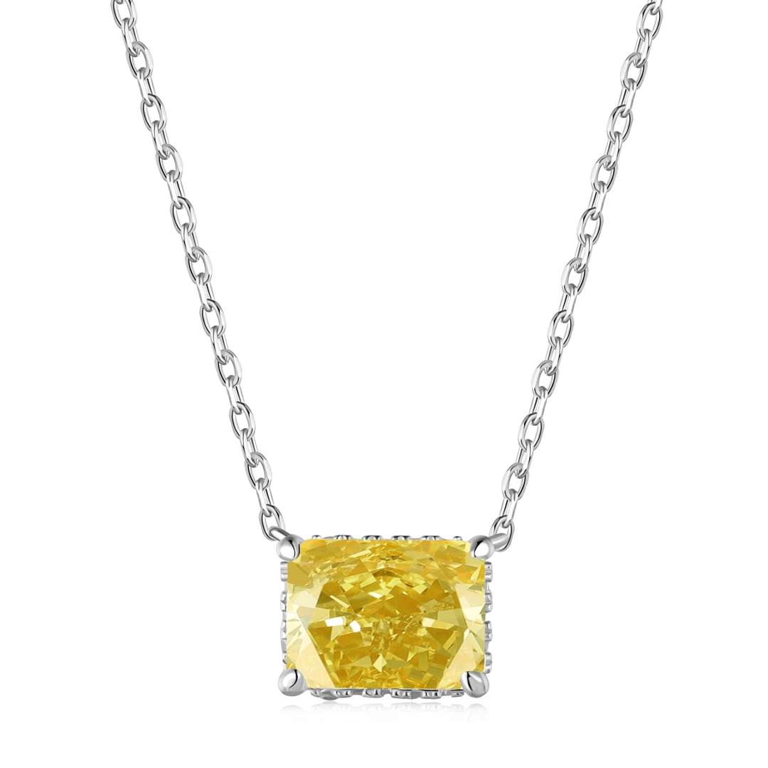 [Max Jewelry ]Luxurious Square Shape Colorful Necalack