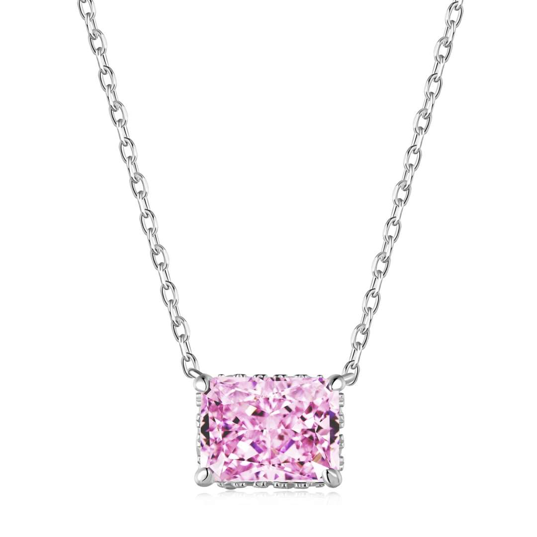 [Max Jewelry ]Luxurious Square Shape Colorful Necalack