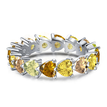 [Max Jewelry ]0.25 Carat Radiant Romance Heart Cut Lover Ring