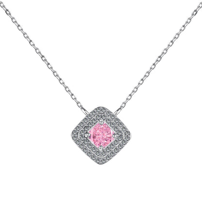 [Max Jewelry ]Sparkling Asscher Cut Necklace