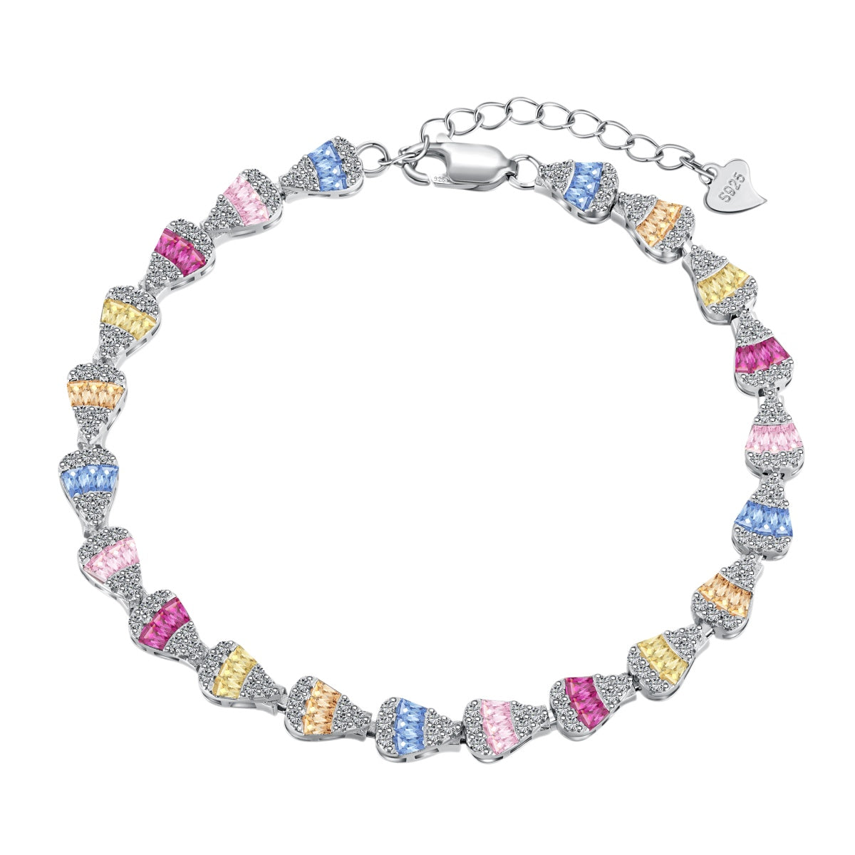 [Max Jewelry ]Radiant Water Drop Shape Daily Bracelet