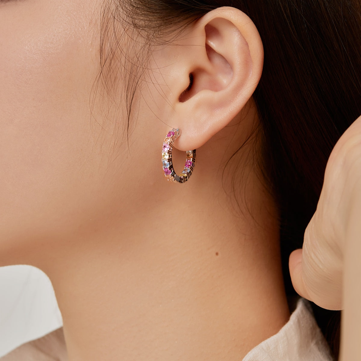 [Max Jewelry ]Unique Round Cut Daily Earrings