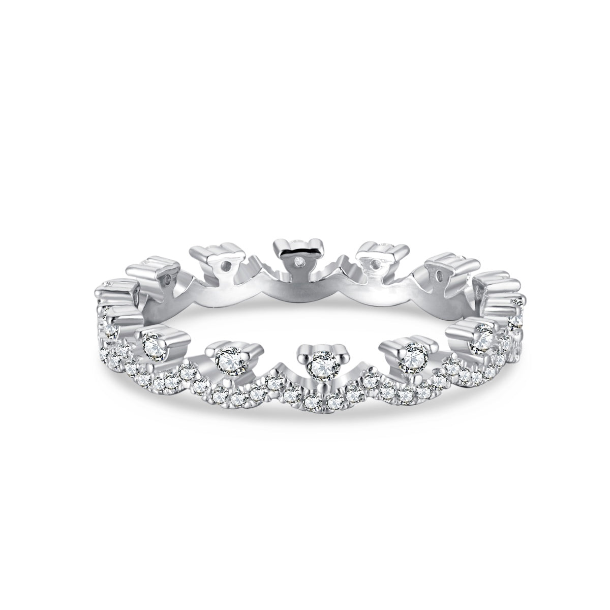 [Max Jewelry ]Elegant Resplendent Round Shape Party Ring