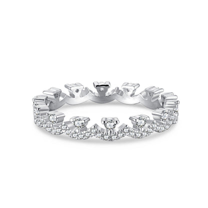 [Max Jewelry ]Elegant Resplendent Round Shape Party Ring