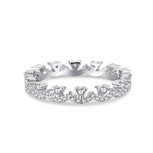 [Max Jewelry ]Elegant Resplendent Round Shape Party Ring