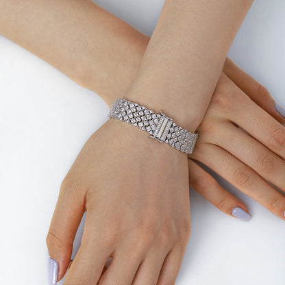 [Max Jewelry ]Ornate Elegant Round Cut Party Bracelet