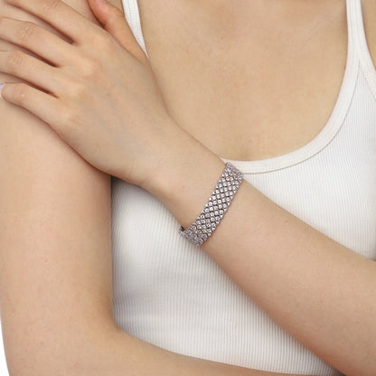 [Max Jewelry ]Ornate Elegant Round Cut Party Bracelet