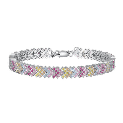 [Max Jewelry ]Ornate Sparkling Round Cut Party Bracelet