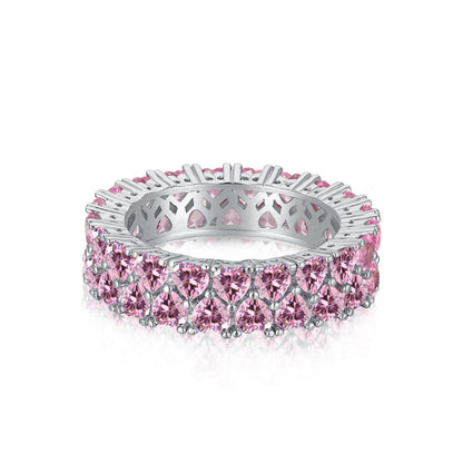 [Max Jewelry ]Sparkling Full Heart Ring