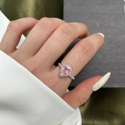[Max Jewelry ]1.0 Carat Luxurious Resplendent Water Drop Shape Wedding Ring