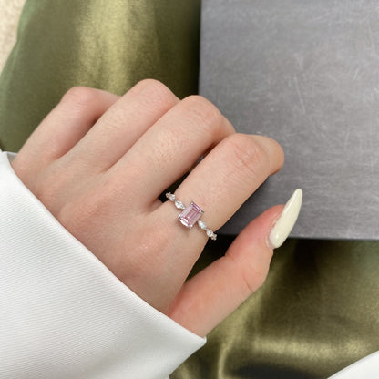 [Max Jewelry ]1.0 Carat Dainty Resplendent Radiant Cut Daily Ring