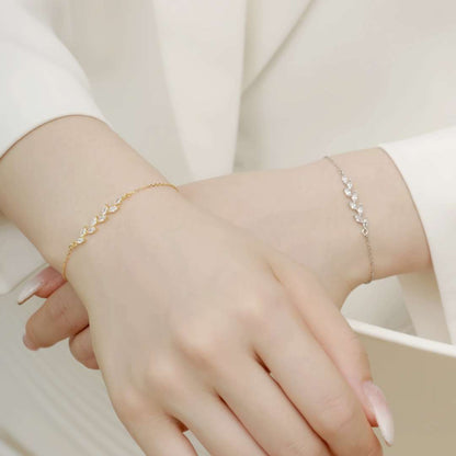 [Max Jewelry ]Elegant Wheat Leaves Shape Bracelet