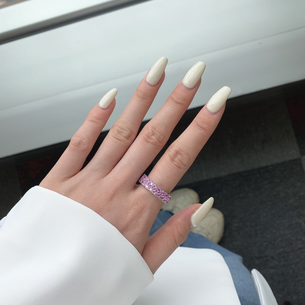 [Max Jewelry ]Sparkling Full Heart Ring