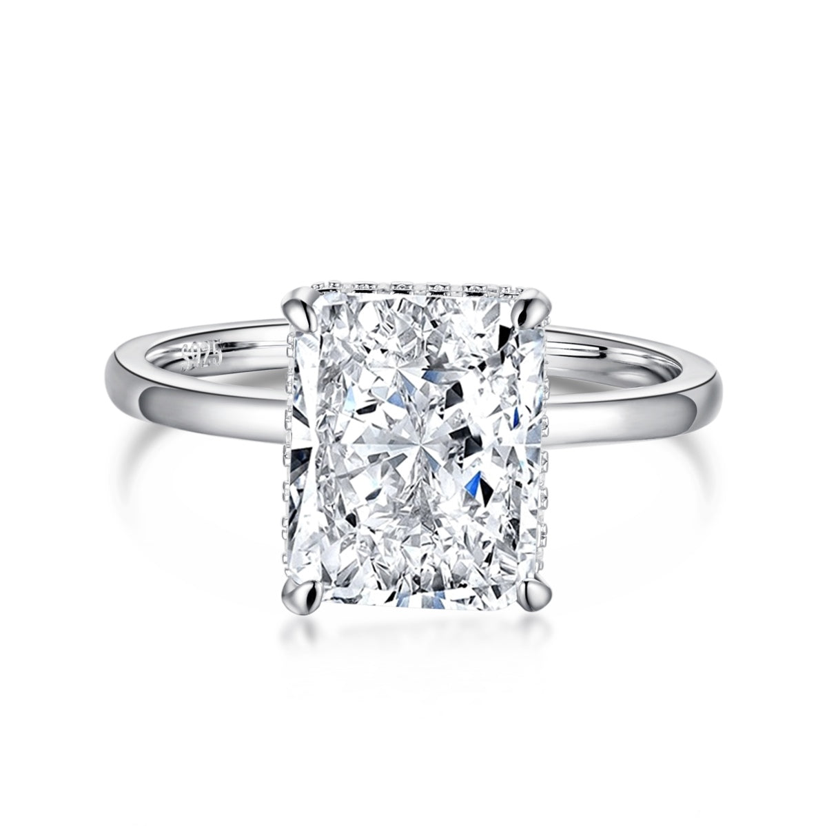 [Max Jewelry ]4.0 Carat Ornate Enchanting Radiand Cut Banquet Ring