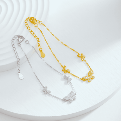 [Max Jewelry ]Delicate Butterfly Pendant Bracelet