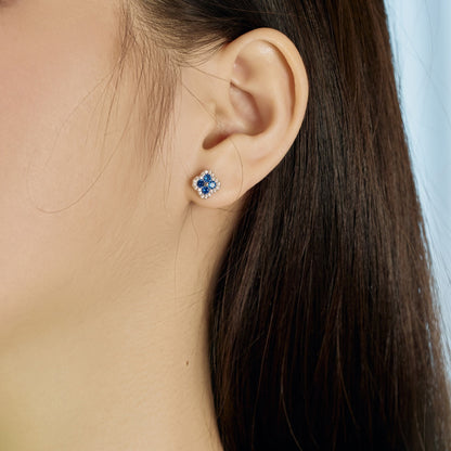 [Max Jewelry ]Four-Leaf Clover Flower Shaped Earrings