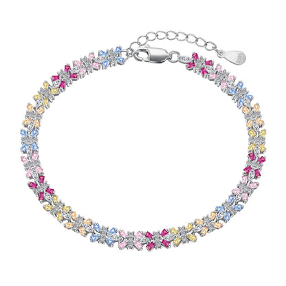 [Max Jewelry ]Radiant Colorful Emerald Cut Party Bracelet