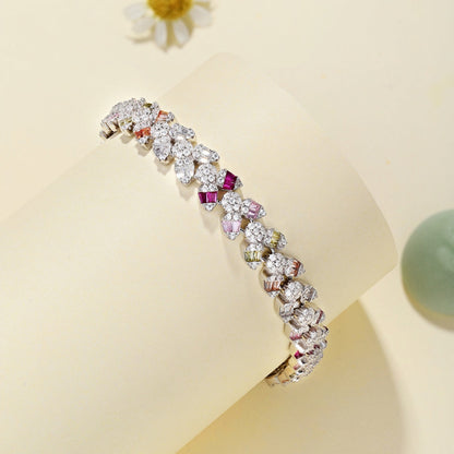 [Max Jewelry ]Dainty Exquisite Flower Shape Daily Bracelet