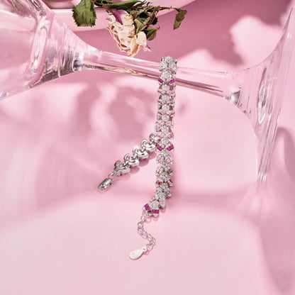 [Max Jewelry ]Dainty Exquisite Flower Shape Daily Bracelet