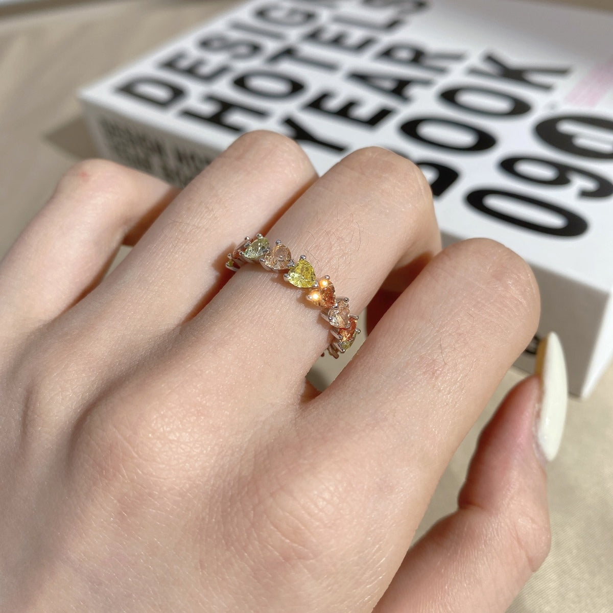 [Max Jewelry ]0.25 Carat Radiant Romance Heart Cut Lover Ring