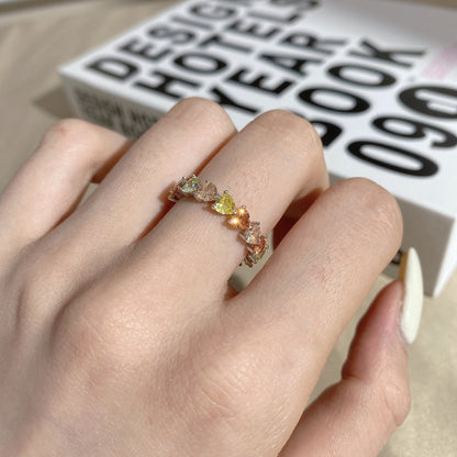 [Max Jewelry ]0.25 Carat Radiant Romance Heart Cut Lover Ring