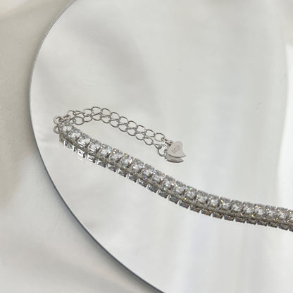 [Max Jewelry ]Sparkling Round Cut Daily Bracelet