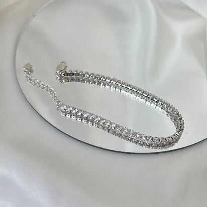 [Max Jewelry ]Sparkling Round Cut Daily Bracelet