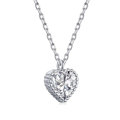 [Max Jewelry ]Ornate Heart Shape Necklace