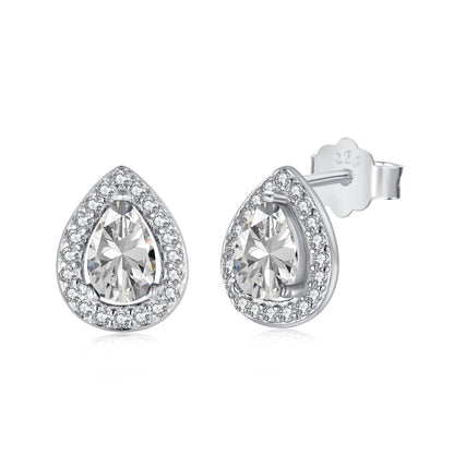 [Max Jewelry ]Luxurious Water Drop Shape Earrings