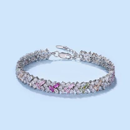 [Max Jewelry ]Dazzling Unique Multi Shape Daily Bracelet