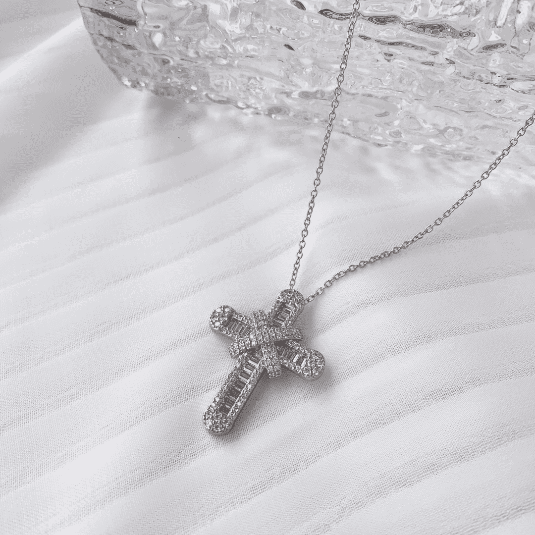 [Max Jewelry ]Gypsophila With Dimonds Necklace