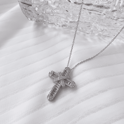 [Max Jewelry ]Gypsophila With Dimonds Necklace