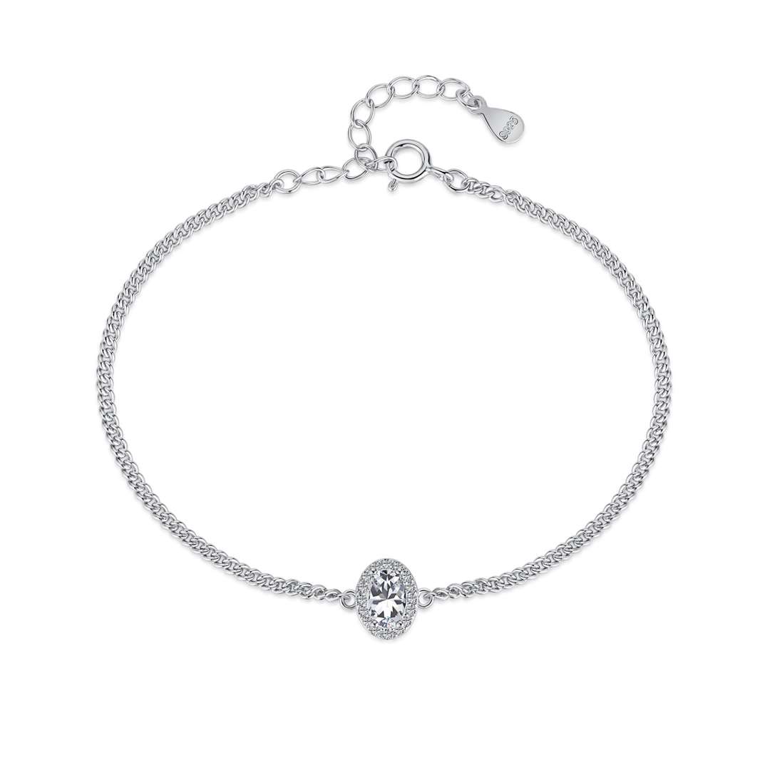 [Max Jewelry ]Exquisite Oval Shape Bracelet
