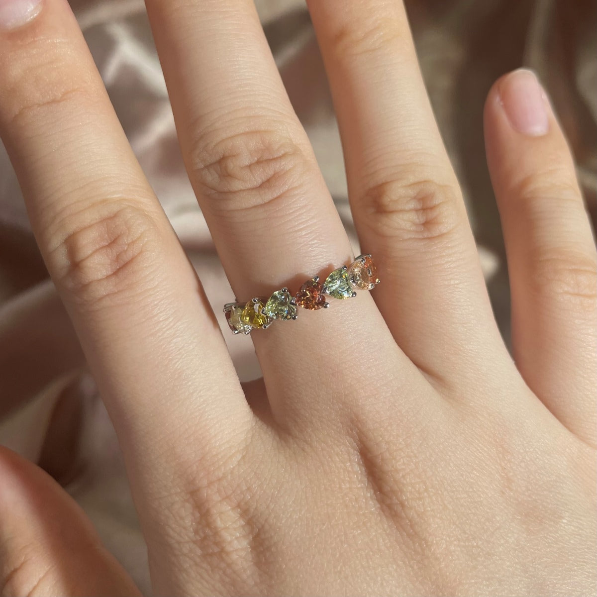 [Max Jewelry ]0.25 Carat Radiant Romance Heart Cut Lover Ring