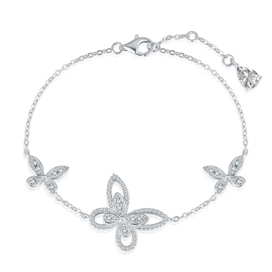 [Max Jewelry ]Delicate Butterfly Pendant Bracelet
