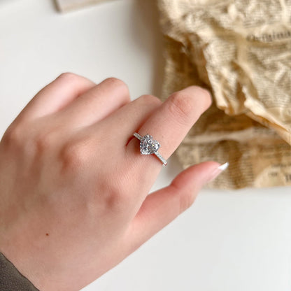[Max Jewelry ]2.0 Carat Dazzling Lustrous Heart Cut Lover Ring