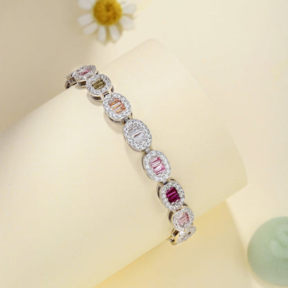 [Max Jewelry ]Exquisite Ornate Emerald Cut Daily Bracelet