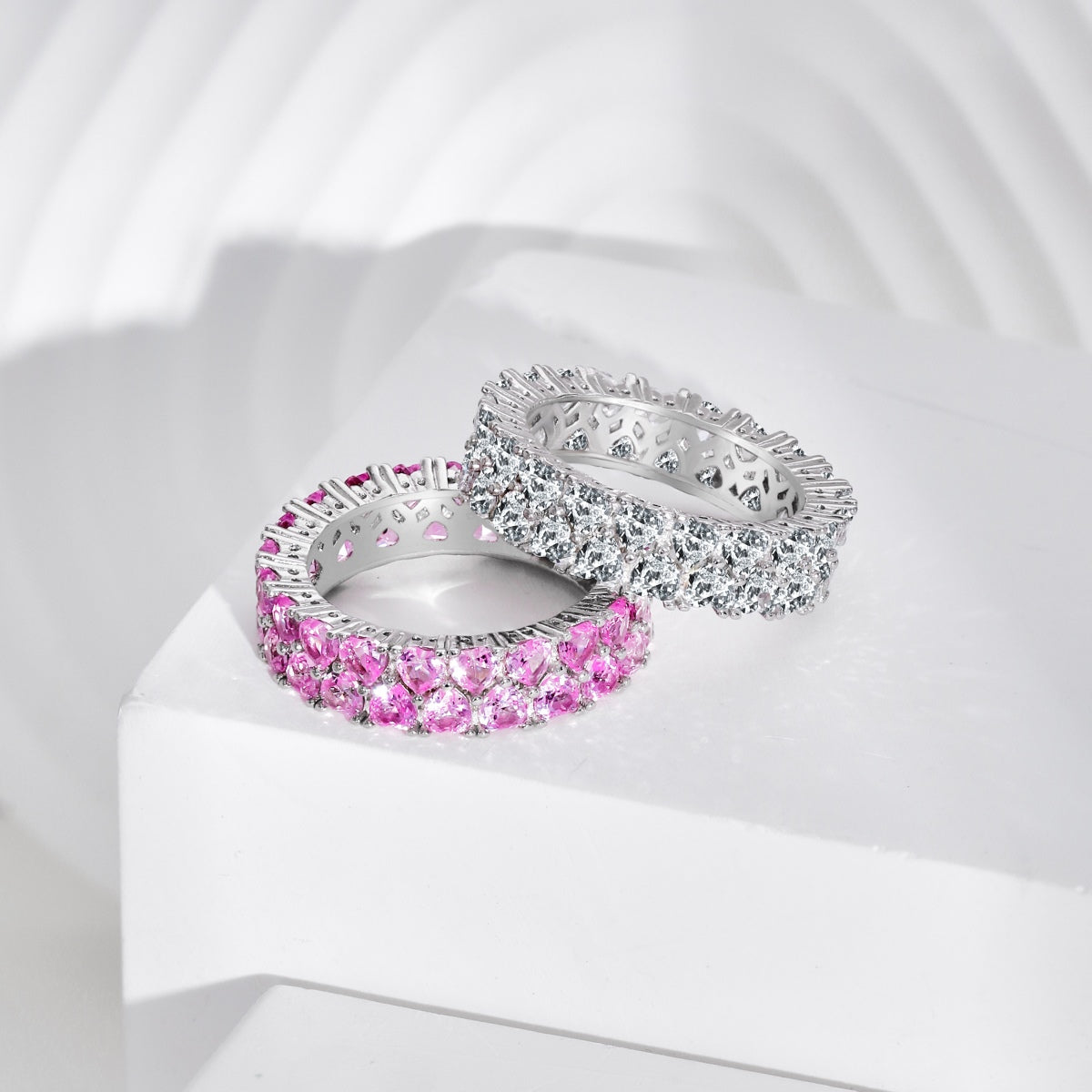 [Max Jewelry ]Sparkling Full Heart Ring