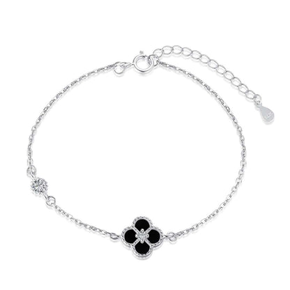 [Max Jewelry ]Delicate Four Leaf Clover Bracelet