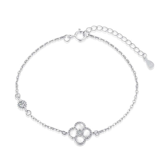 [Max Jewelry ]Delicate Four Leaf Clover Bracelet