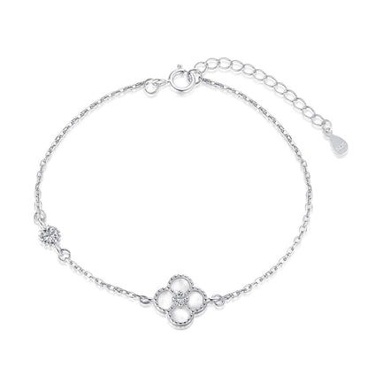 [Max Jewelry ]Delicate Four Leaf Clover Bracelet