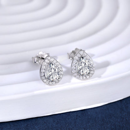 [Max Jewelry ]Luxurious Water Drop Shape Earrings