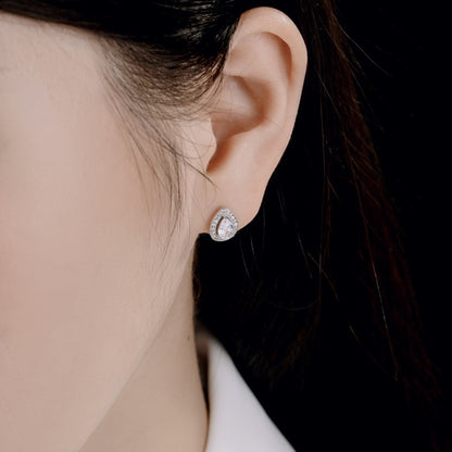 [Max Jewelry ]Luxurious Water Drop Shape Earrings
