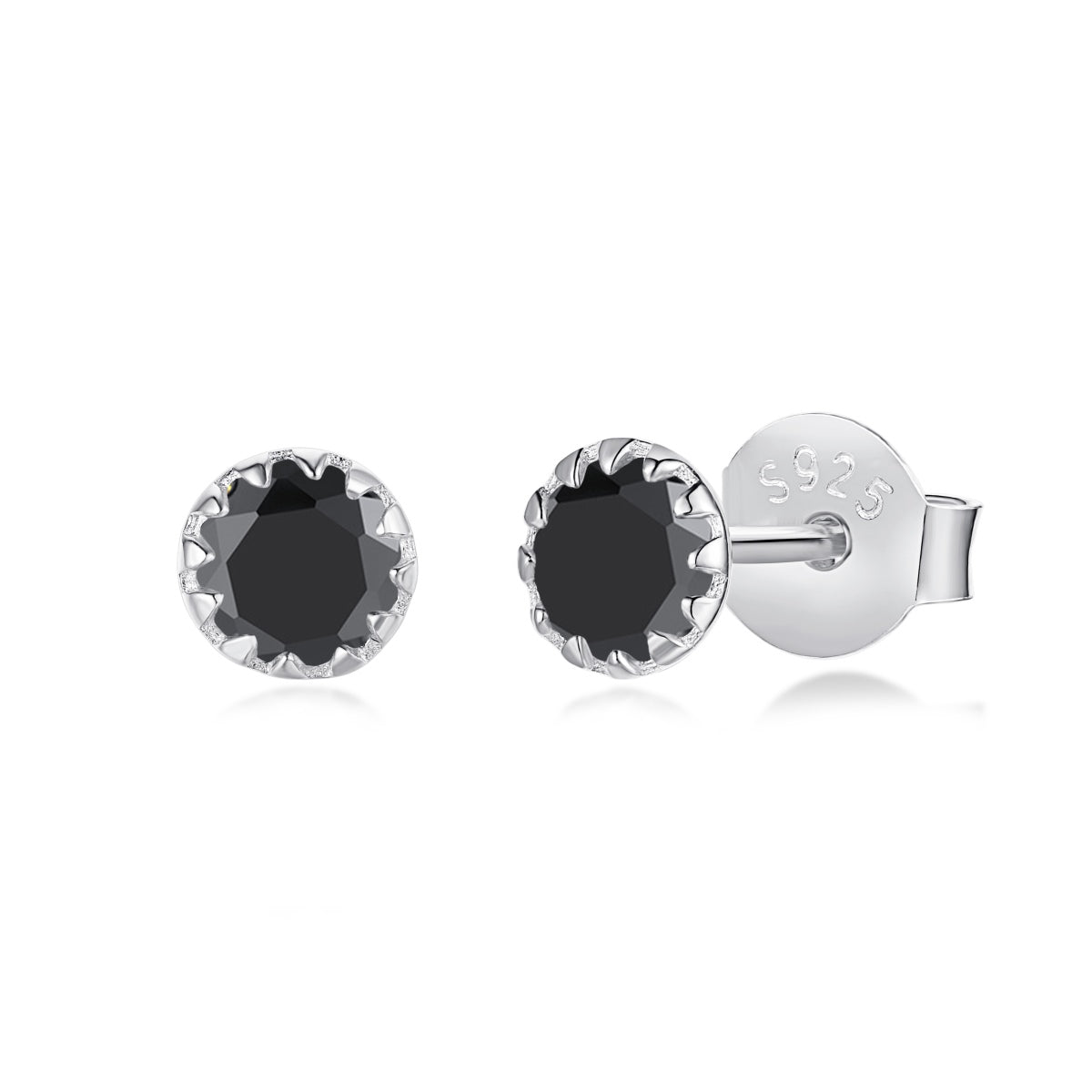 [Max Jewelry ]Sparkling Colorful Round Shape Earrings