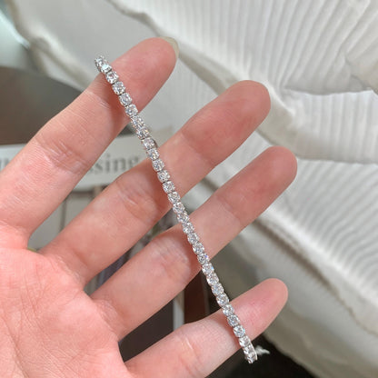 [Max Jewelry ]Sparkling Round Cut Daily Bracelet