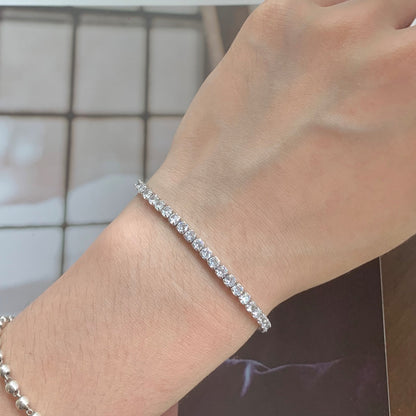 [Max Jewelry ]Sparkling Round Cut Daily Bracelet