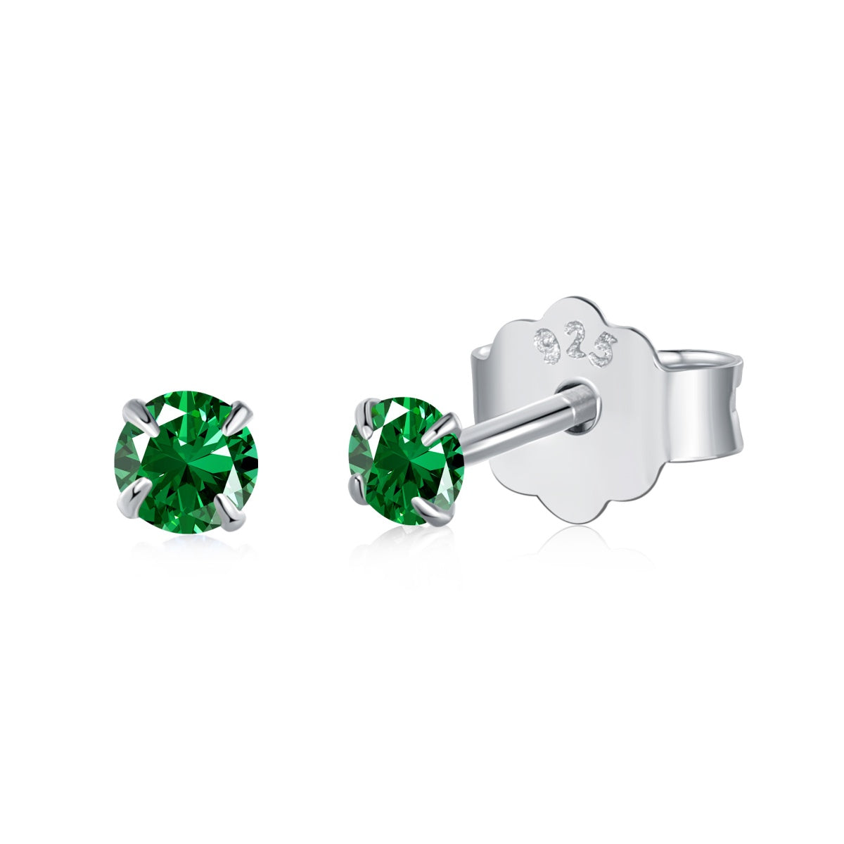 [Max Jewelry ]Delicate Solitaire Earrings