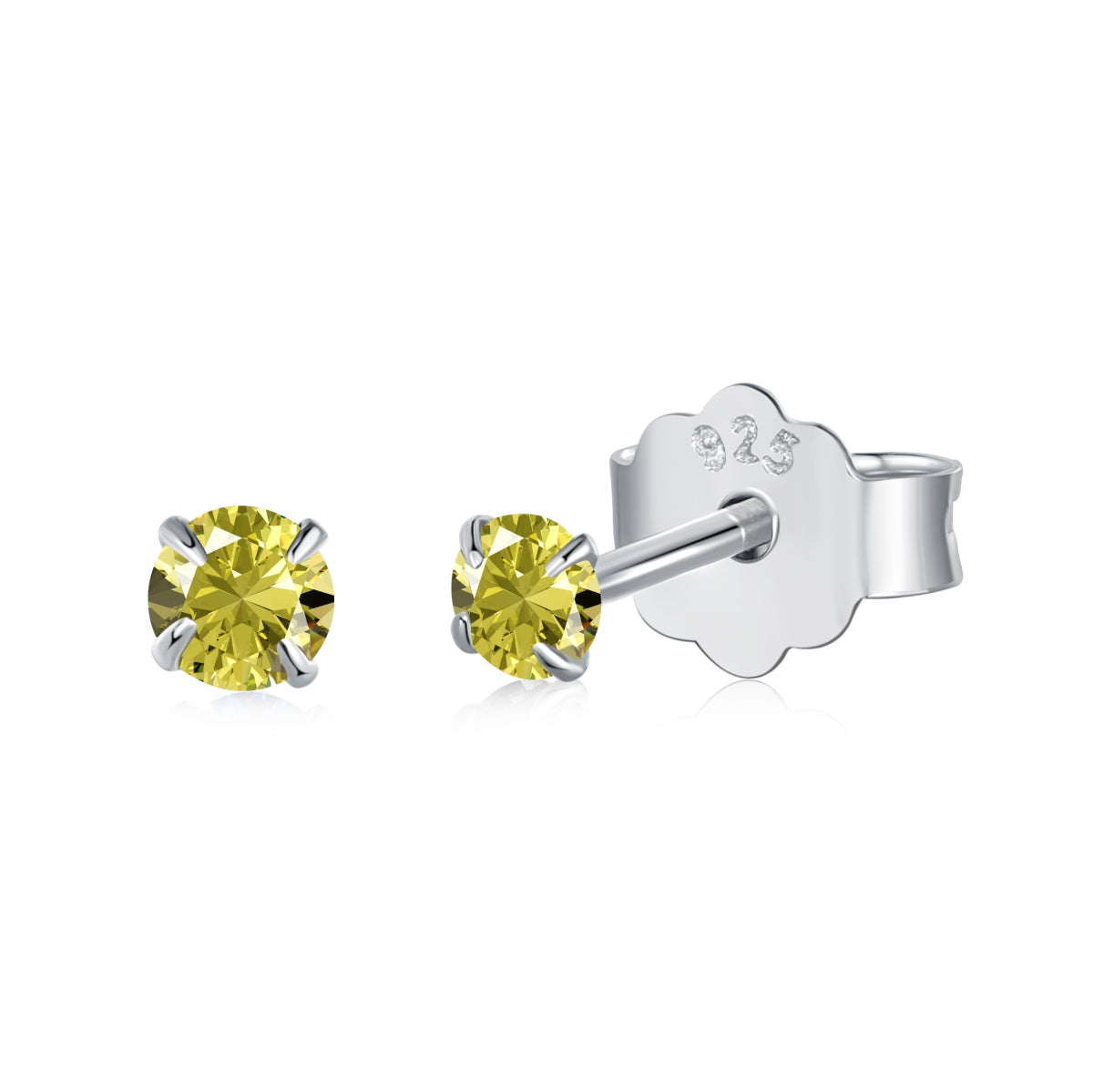 [Max Jewelry ]Delicate Solitaire Earrings