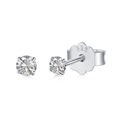 [Max Jewelry ]Delicate Solitaire Earrings