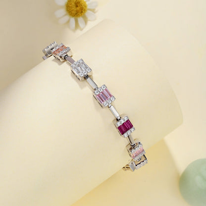 [Max Jewelry ]Dainty Charming Emerald Cut Daily Bracelet